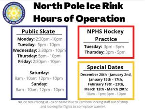 North Pole Ice Rink Hours