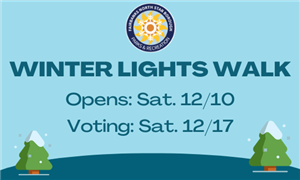 2022 winter lights walk at WSF